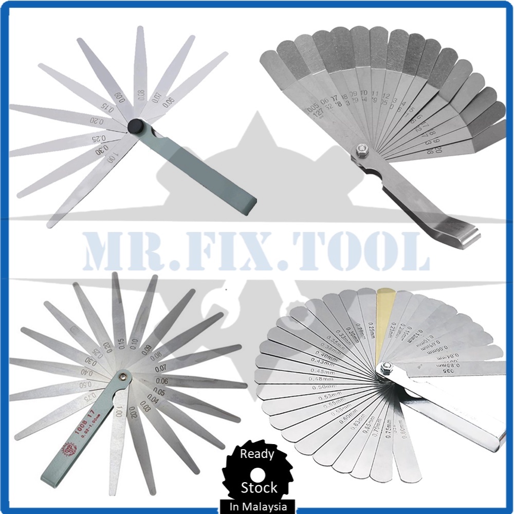14 16 17 32 blades LShape Metric Feeler Gauge Thickness Gauge Fillet