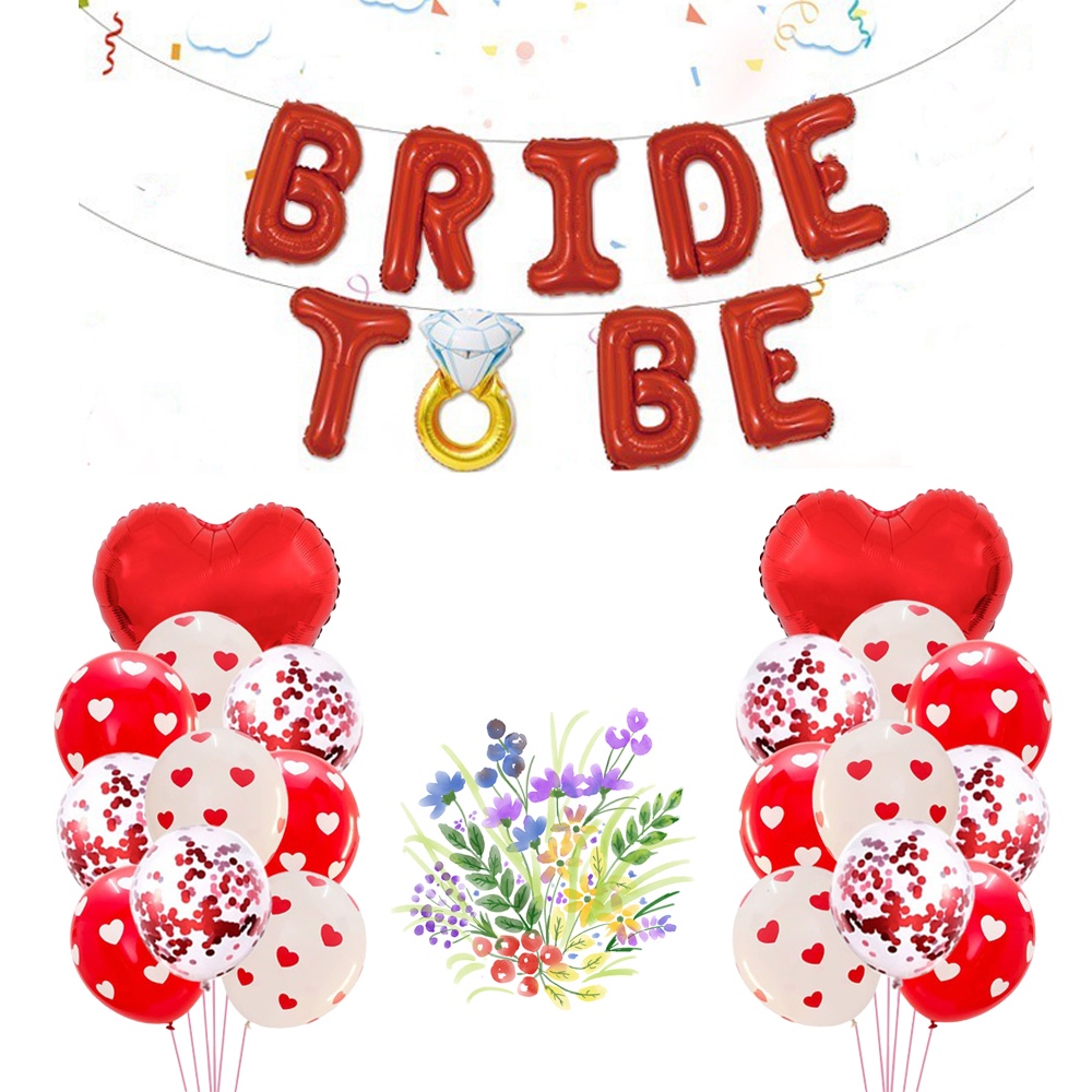 BRIDE TO BE Balloon for Bridal Shower Party Set Hens Night Bridal