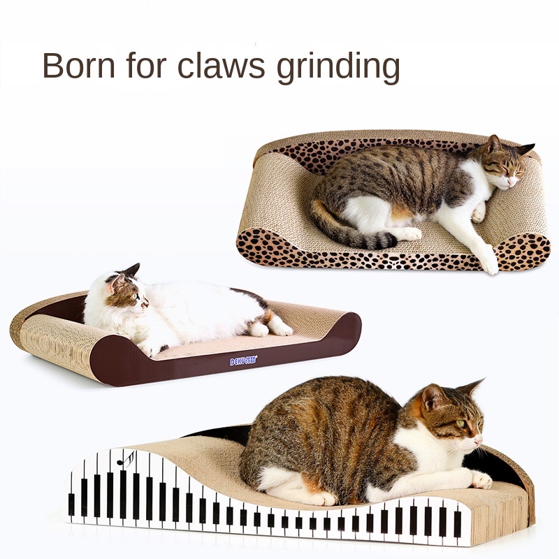 Large Cat sofa Scratcher board Cat Bed chaise longue Cat Scratching Cat