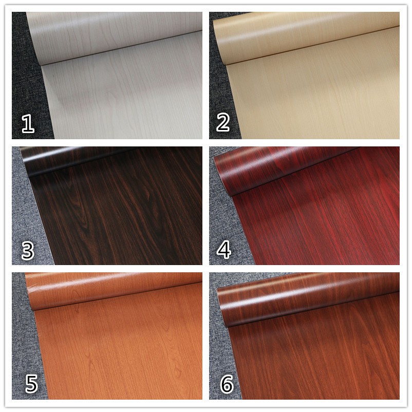 60cmX100cm Wall Wood Grain Mural Decal Self Adhesive PVC Wallpaper Film ...