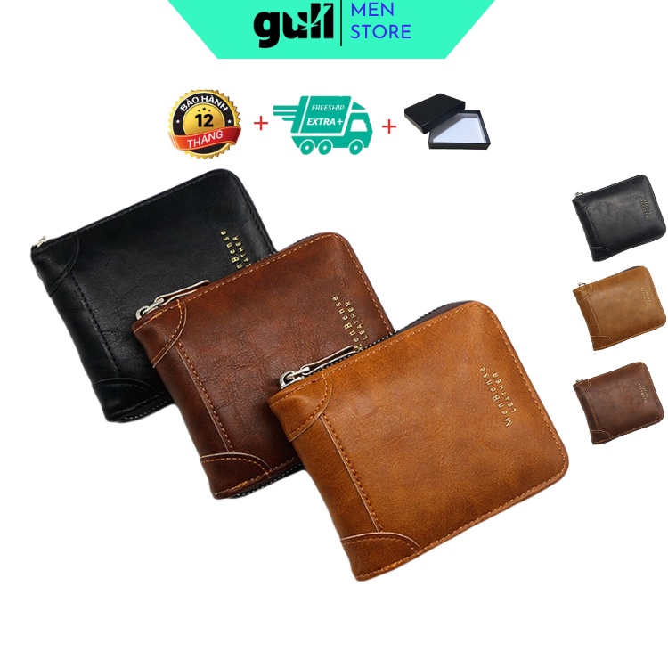 Menbense Compact Zipper Men'S Wallet, Luxury Men'S Leather Wallet With ...