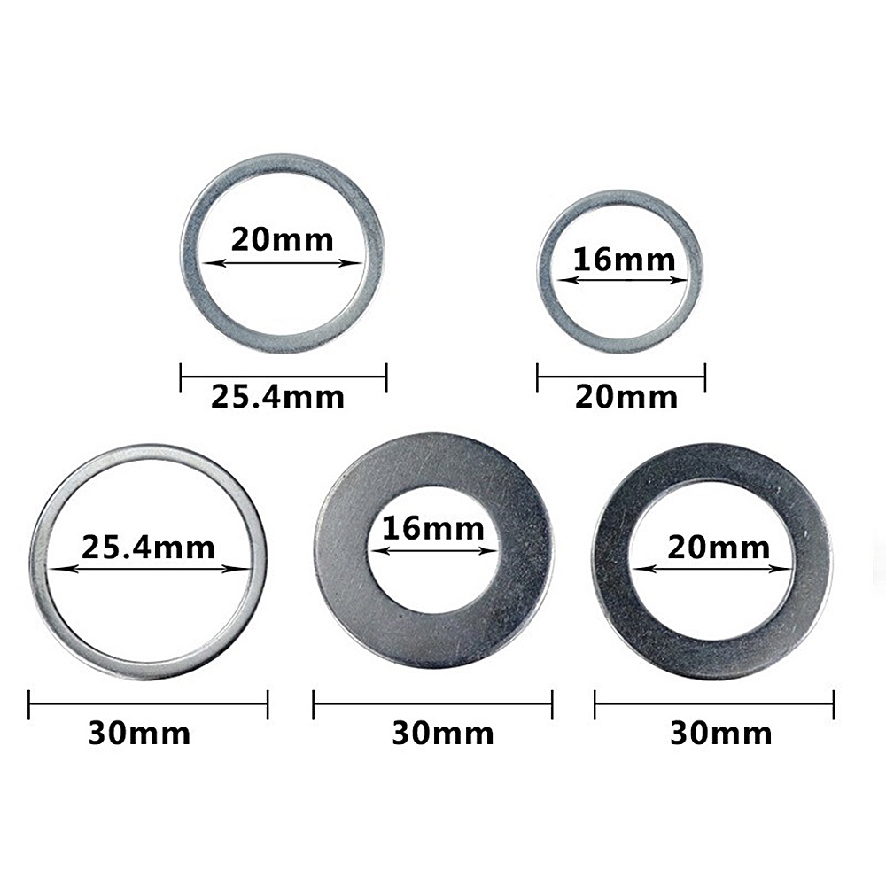 2pcs 16mm-30mm Circular Saw Blade Reduction Ring TCT Carbide Cutting ...