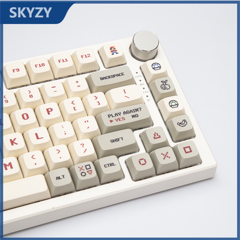 143 Keys FC Keycap XDA Profile FC Retro Style PBT Dye Sub Mechanical ...