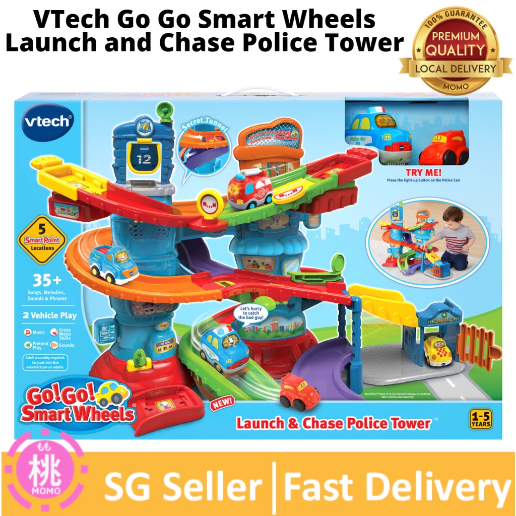 VTech Go Go Smart Wheels Launch and Chase Police Tower / Fire Station ...