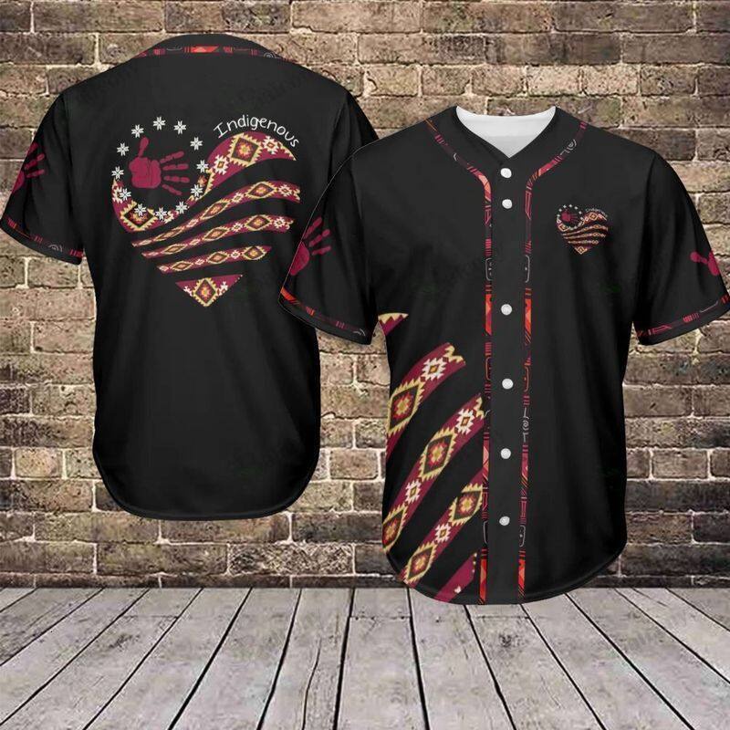 Indigenous Baseball Shirt Native Jersey Baseball Team Shirt Men