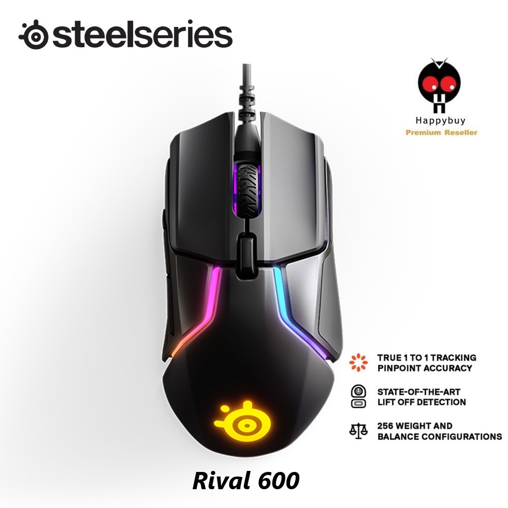 Steel Series Rival 600 shops Wired Optical Mouse - Black