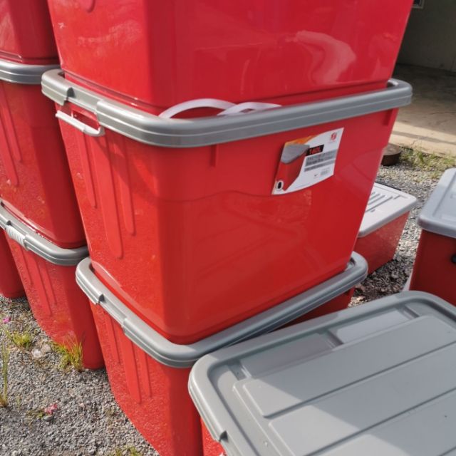 160l storage box with 6 Rollers Big size Box Contents Of Goods With
