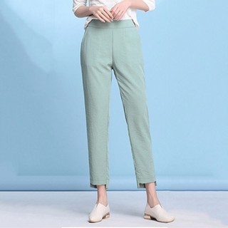 SG InStock) Women Pants / Cropped (Slim Cut. Shorts. Leggings. Yoga. Cargo.  Causal Wear. Office Wear. Linen) - TQP04