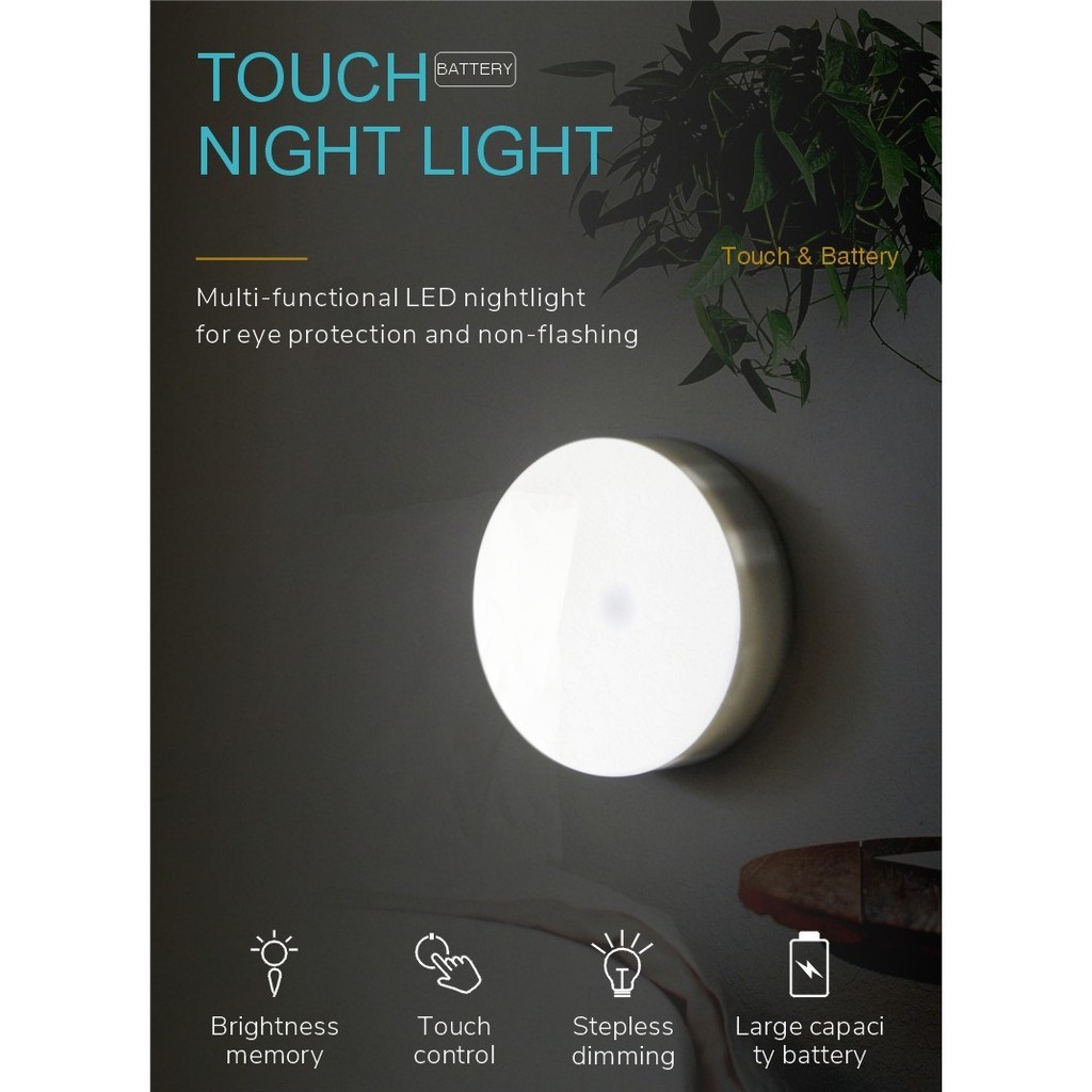 [Local Stock] Touch Night Lights, Night lamp, Bright Night Lights USB ...