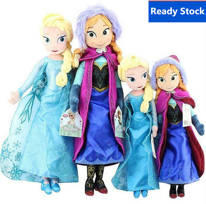 50cm Frozen Anna Elsa Dolls Snow Queen Princess Doll Toys Stuffed Plush New 2020 Shopee Singapore