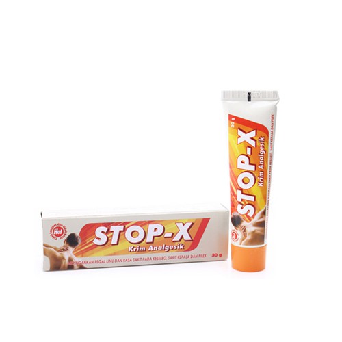 ( Isi 1 Tube ) Stop-X Cream 30gr / Pegal-pegal / Nyeri Otot / Keseleo / Nyeri Sendi / Pereda Nyeri - Gambar 2
