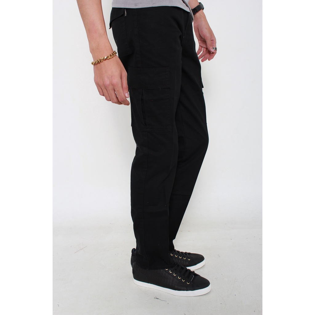 Florella 1049 Black Cargo Long Pants up to size 48!!41 | Shopee Singapore