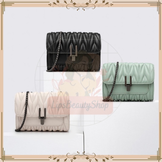 Imported Women's Fashion Leather Sling Bag Yumi Bag | Shopee Singapore