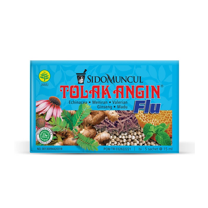 TOLAK ANGIN CAIR FLU 1 BOX ISI 5 SASHEET @ 15 ML/MASUK ANGIN/KEMBUNG/DAYA TAHAN TUBUH/ - Gambar 3