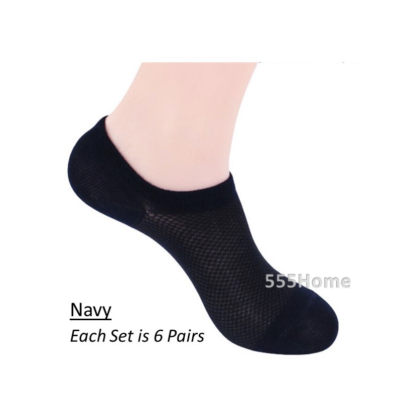 [SG SELLER] Breathable Ankle Socks / 6 Pairs / Bamboo Fibre Sock / Men ...