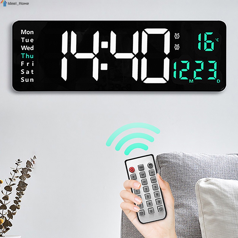 Electronic Led Digital Clock Large Size Simple Wall Clock Weekly