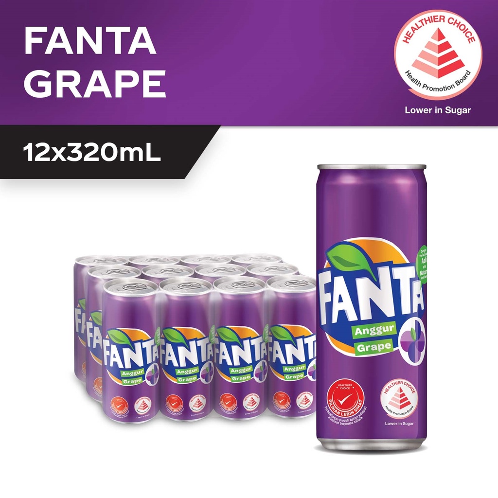 Fanta Grape (12 x 320ml) - Case (Halal)
