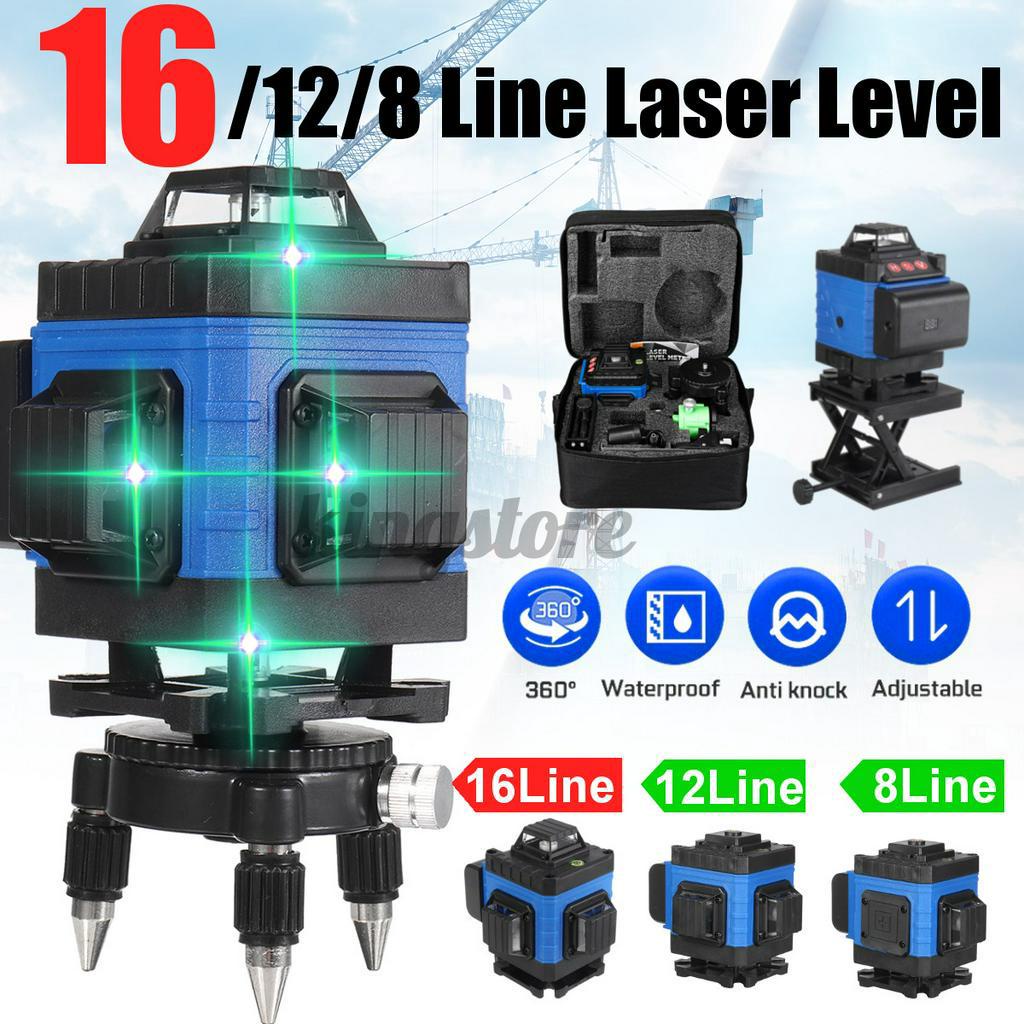 8/12/16 Line Laser Level Green Light Auto Self Leveling Cross 360 ...