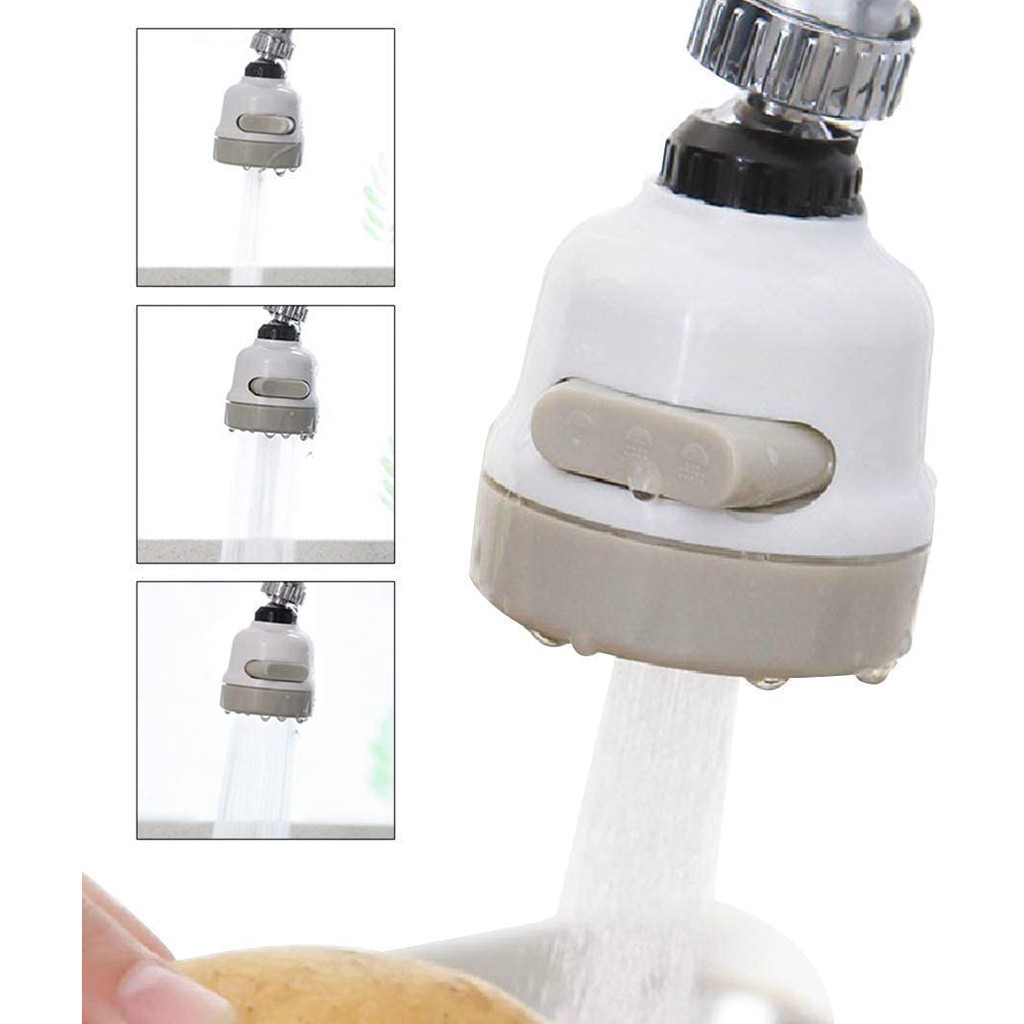 Movable Kitchen Tap Head, 360 Rotatable Faucet Aerator 3 Modes ...