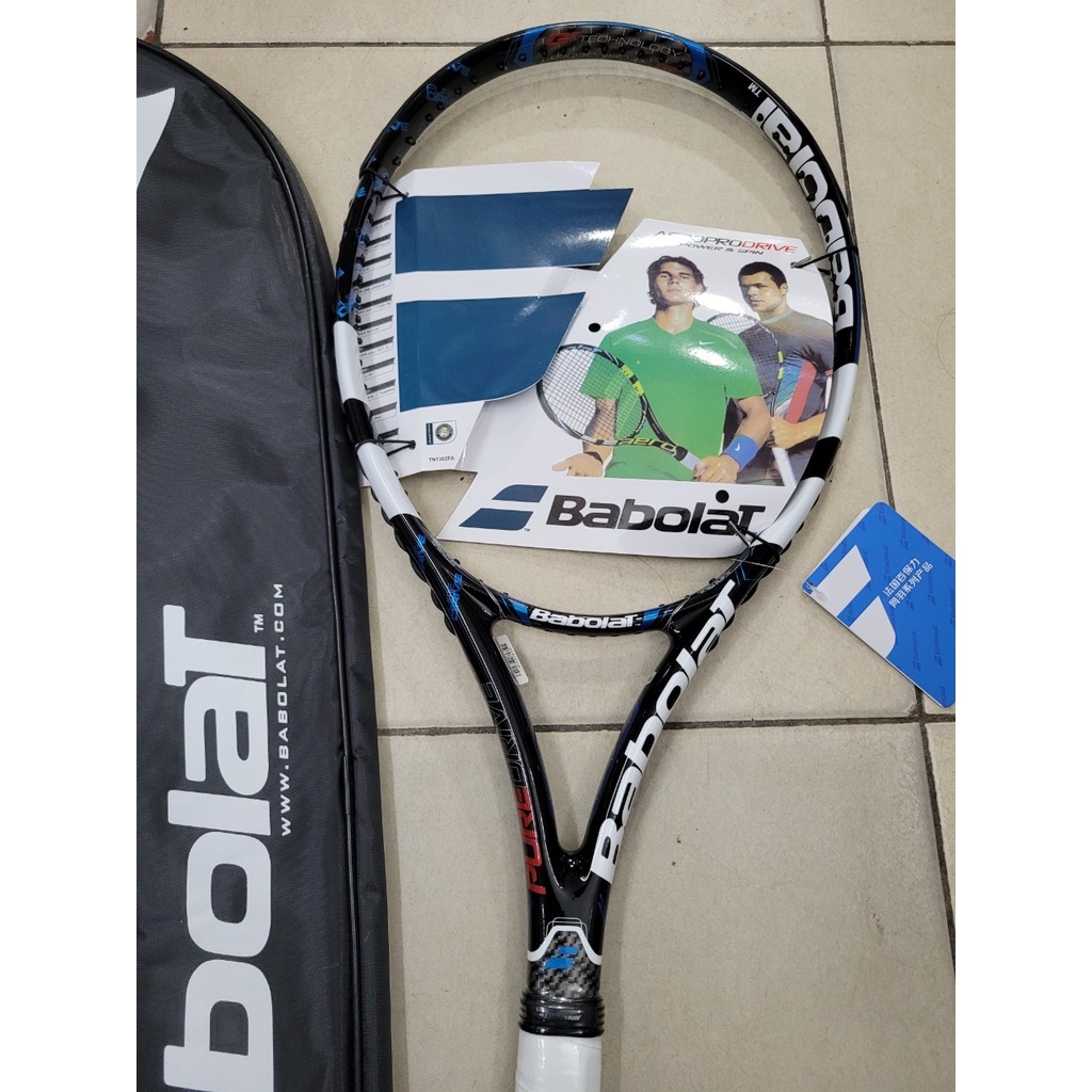 Babolat tennis Racket 300g Black Free Stretch Rolling Charge And Racket Bag Real Product