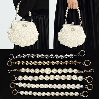 sweet portable imitate pearl bag strap