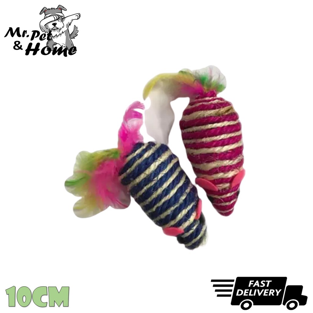 Sisal Rope Rat - Dog/Cat Toy (10CM) | Shopee Singapore
