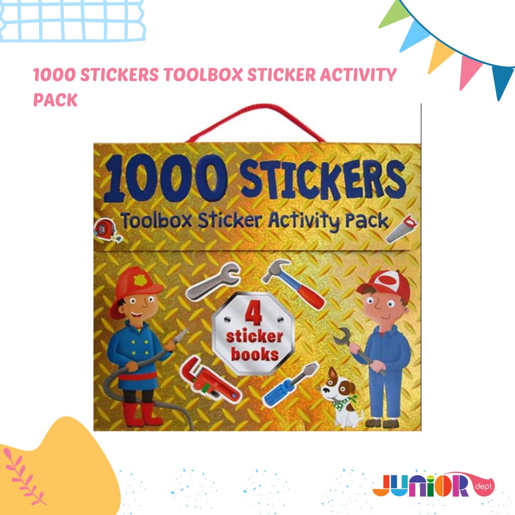 1000 Stickers Toolbox Sticker Activity Pack Includes 4 Sticker Books ...