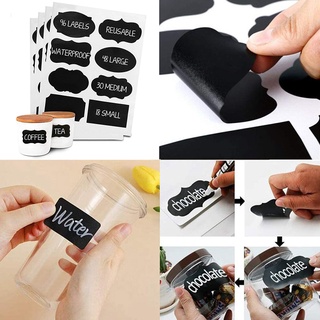 90 Pcs Chalkboard Labels Removable Reusable Chalk Labels Chalk Board Mason  Jar Labels Blackboard Stickers Labels