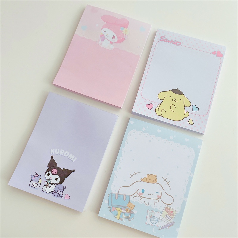 Steve Sanrio Kuromi Vertical Non-sticky Memo Pad Cute Cartoon Notepad ...