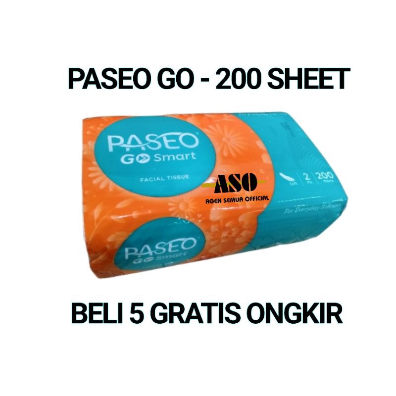 Tisu Tissue PASEO SMART 390 helai 3ply PASEO GO kemasan baru Facial Tissue PROMO !!!! - Gambar 2