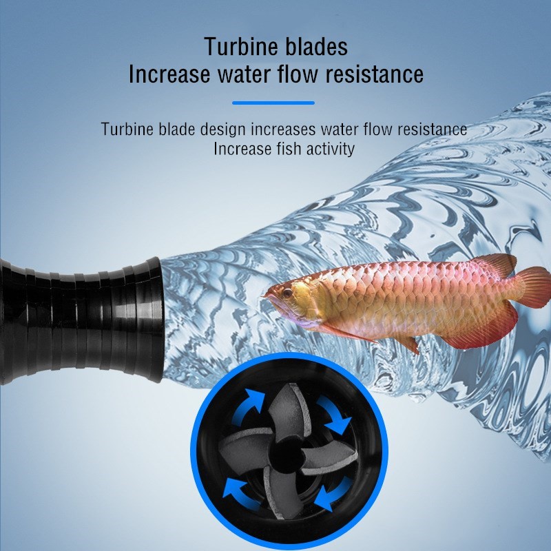 Adjustable Direction Vortex Water Flow Accelerator Fish Tank Rotating ...