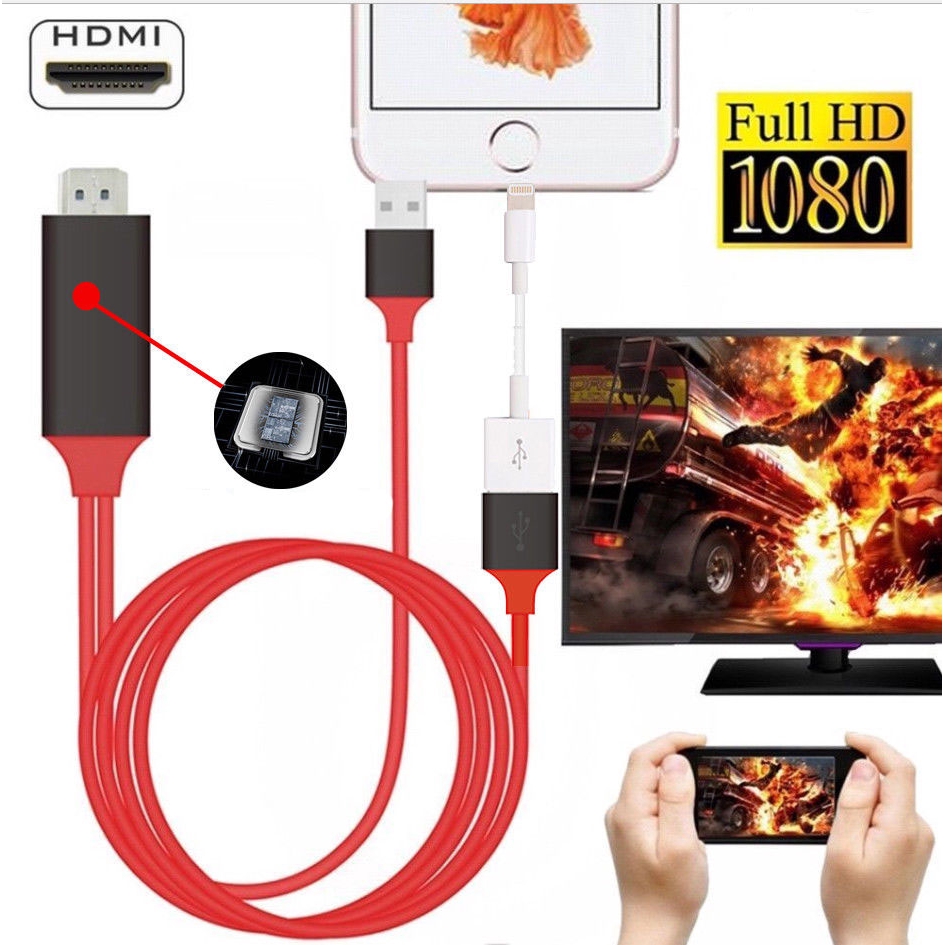 Universal Mobile Phone USB to HDMI 1080P HD TV Cable Adapter for IOS Android iPhone Samsung