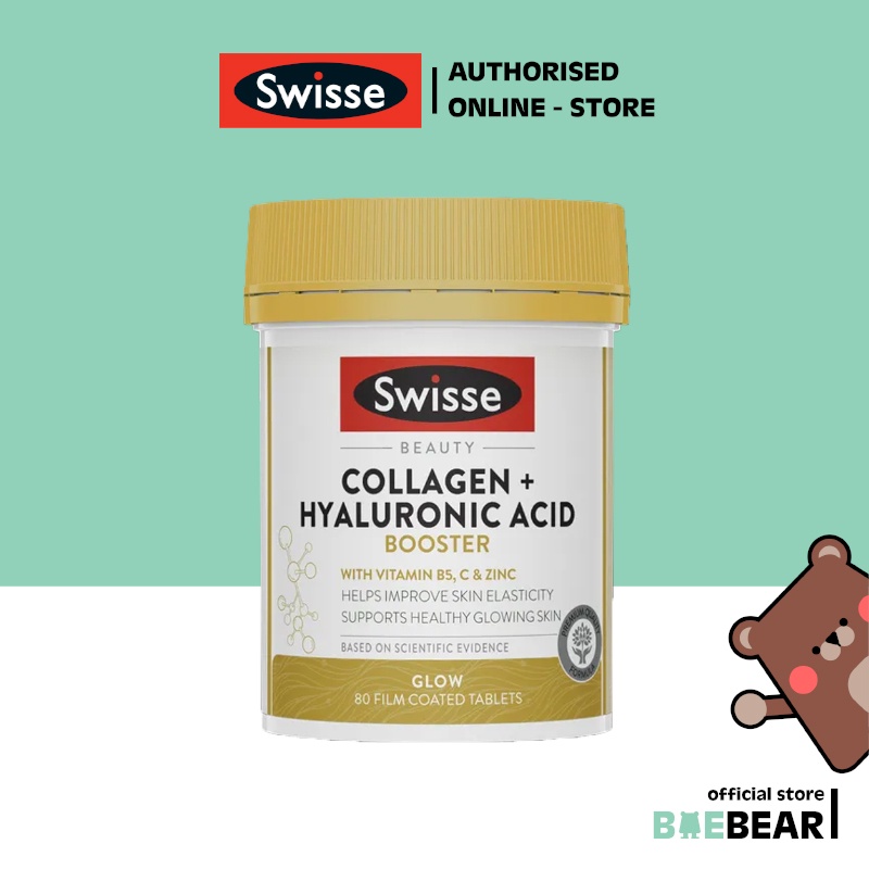 (Brand Authorised) Swisse Beauty Collagen + Hyaluronic Acid Booster 80S [BaeBear.sg]