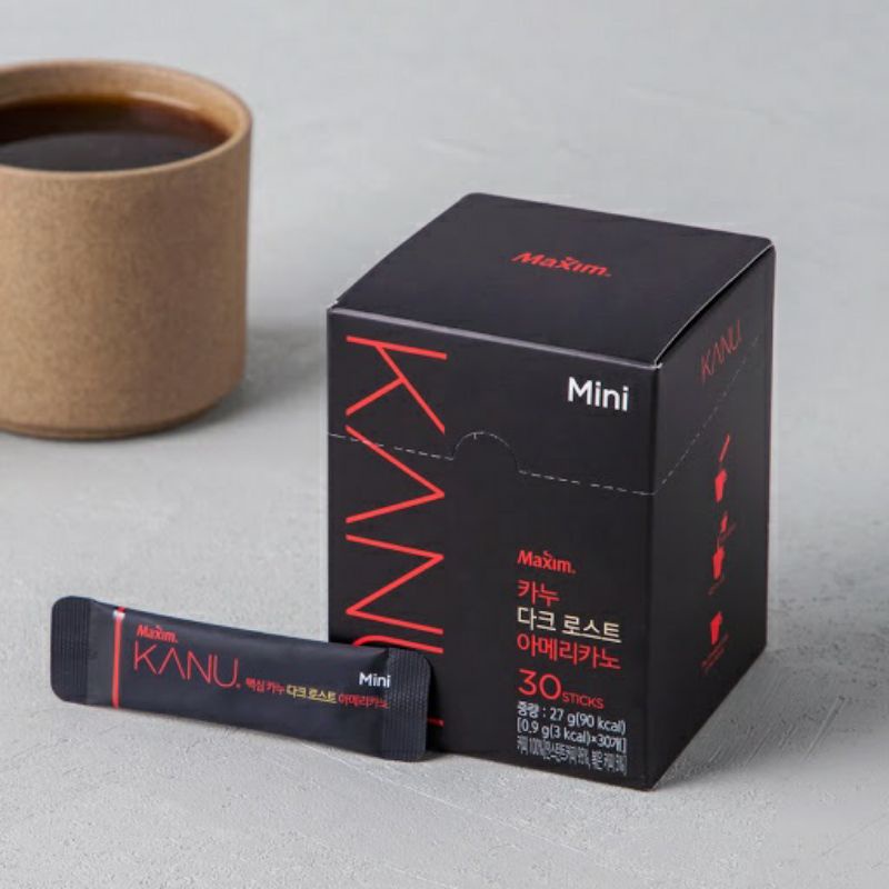 Korea MAXIM KANU Mini DARK Roast Americano Instant Coffee (Exp Sep 2024 ...