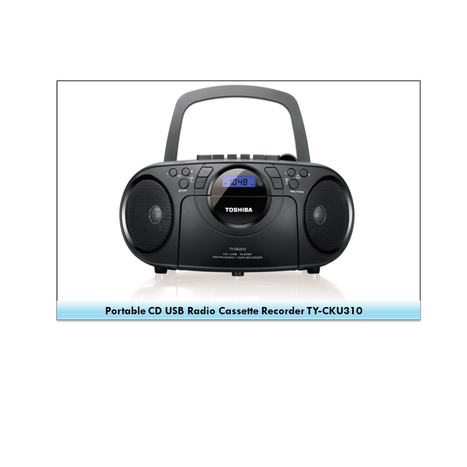 Toshiba Portable CD USB Radio Cassette Recorder TYCKU310 Shopee