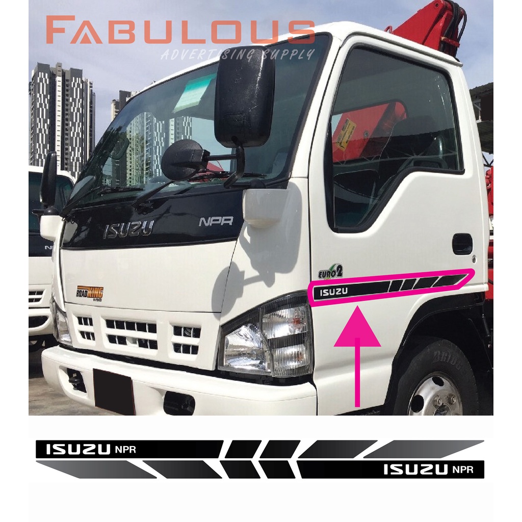 Isuzu NPR / NKR Sticker(left & Right) High Quality | Shopee Singapore