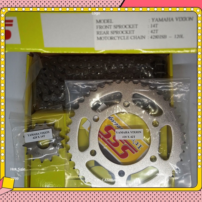 Sss Chain Kit Gear Gear Set Vixion Old Complete A Set Of Front Rear