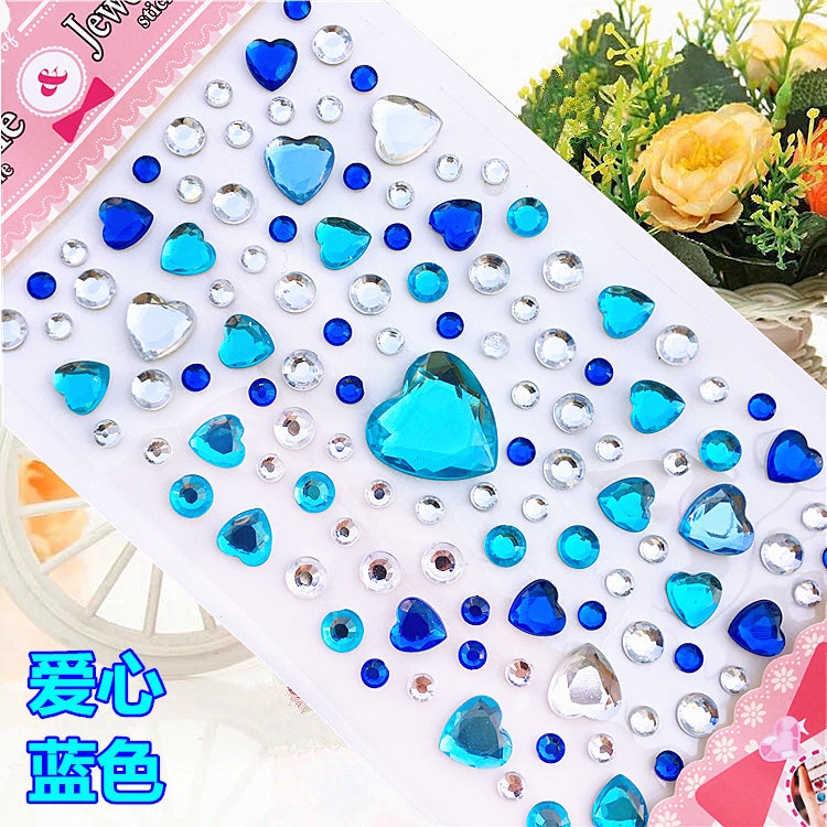 32 styles 3D Gem Stickers diamond Sticker Acrylic Crystal sticker DIY ...