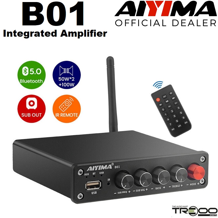 AIYIMA B01 Wireless Bluetooth Receiver/Streamer, USB Integrated ...