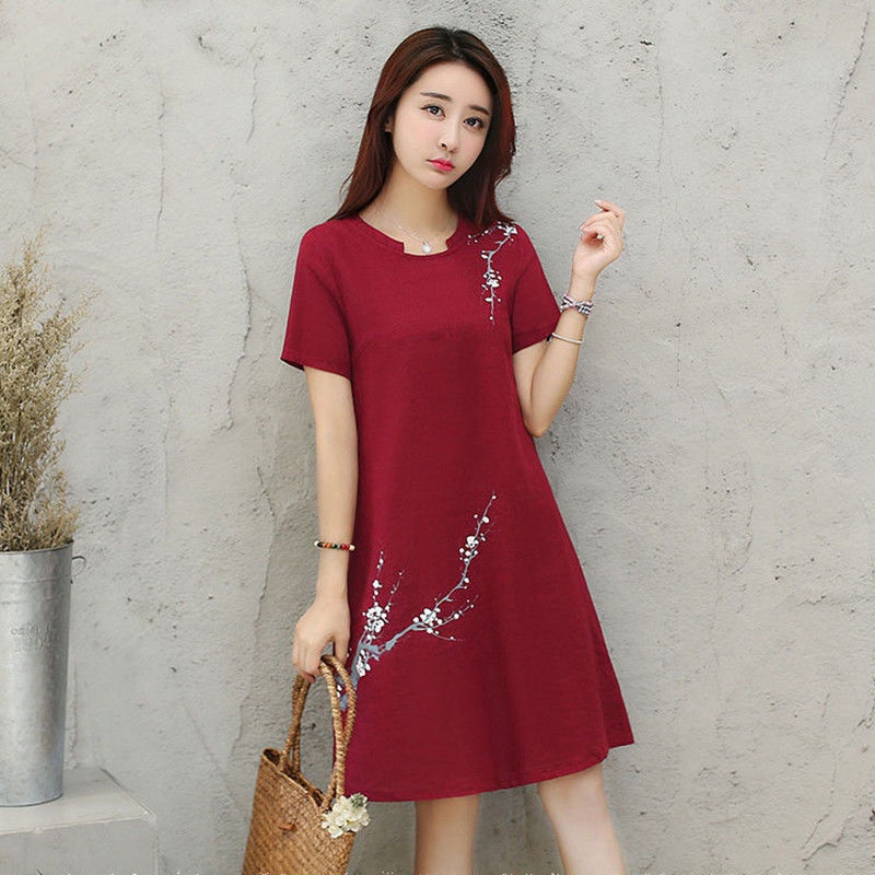 chinese new year red dress