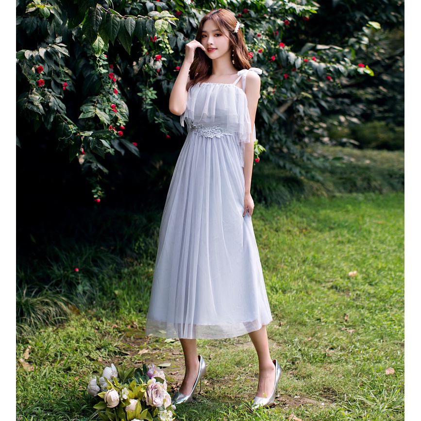 princess polly baby blue dress Modest Bridesmaid Dress Olive Green main image 1