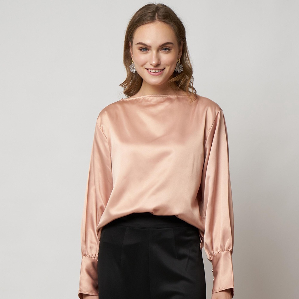 Monellina 601197 Blouse Wanita Lengan Panjang - Gambar 3