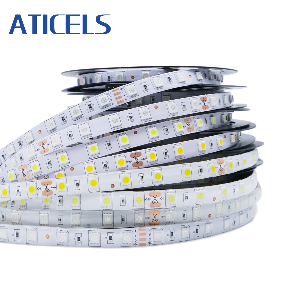 DC 24V LED Strip SMD 5050 60leds/m Flexible Light LED Tape RGB,White ...