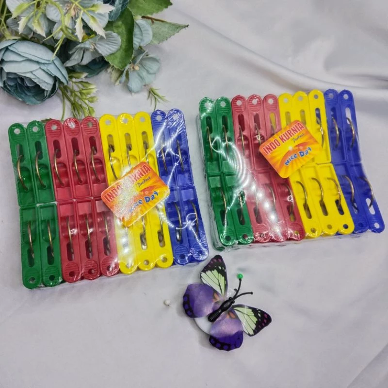 Jepit Baju Warna Produk Bagus Jepit Jemuran Isi 20pcs Jepit Jemuran Murah - Gambar 3