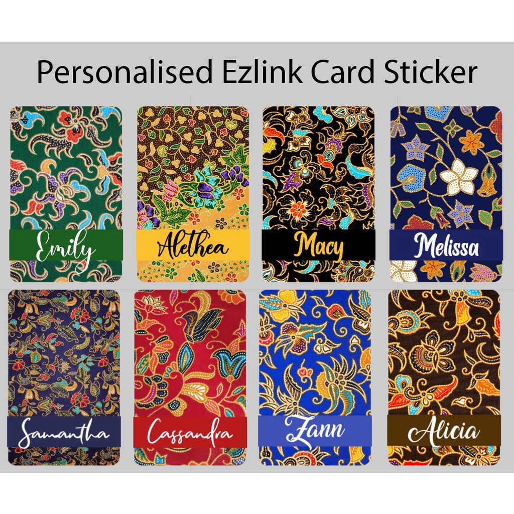 *Support Local* Personalised Ezlink Card Stickers / Fridge Magnet (Thin ...