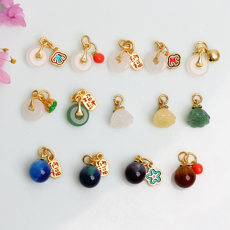 Real gold charms for on sale necklaces