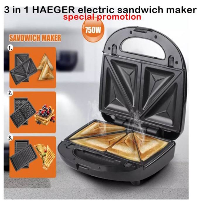 Electric sandwich clearance griller