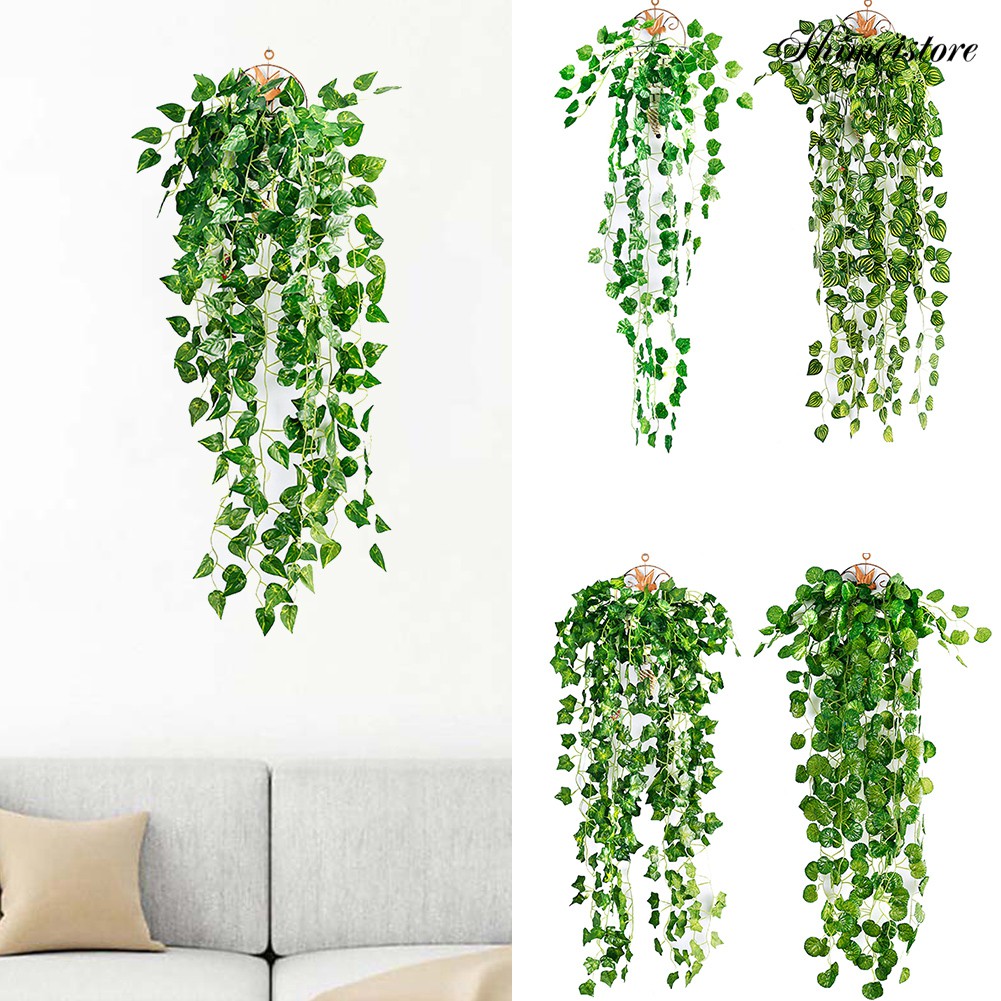 [AF8] Artificial Fake Hanging Vine Plant Leaves Garland Home Garden Wall Decoration