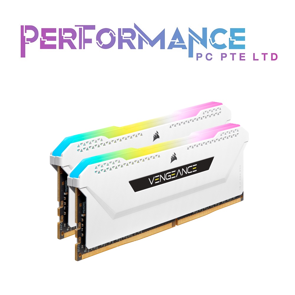 CORSAIR VENGEANCE RGB PRO SL DDR4 Verlichtingskit – 2 Modules – Geen Geheugen – Wit – Voor ICUE – Vult Lege RAM-slots