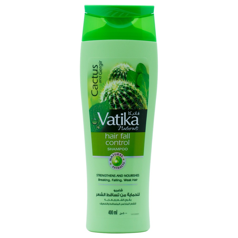 Dabur Vatika Naturals Cactus And Gergir Hair Fall Control Shampoo 400ml Strengthens And Nourishes 9530